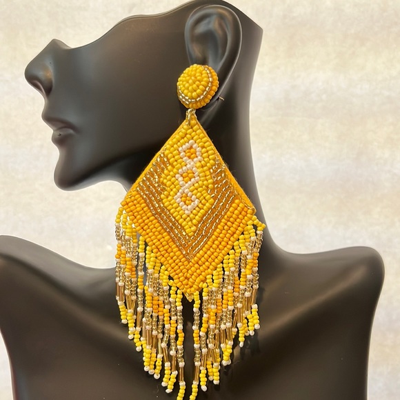 Jewelry - BOHEMIAN BEADED FRINGE EARRINGS